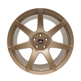 Seven Spoke Satin Bronze Wheel Set 19x10 (x4) Square for Mustang 2005-23 & 24+ | Project 6GR - Available from NEMESISUK.COM